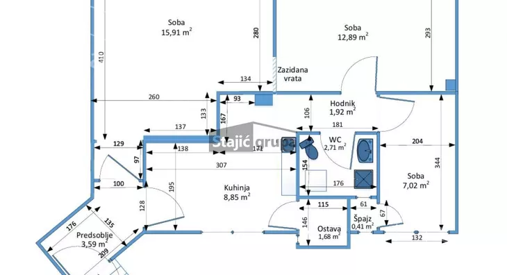 Trosoban stan | 4zida