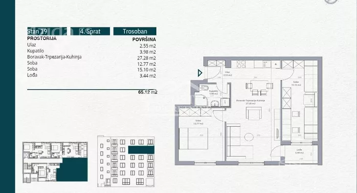 Trosoban stan | 4zida