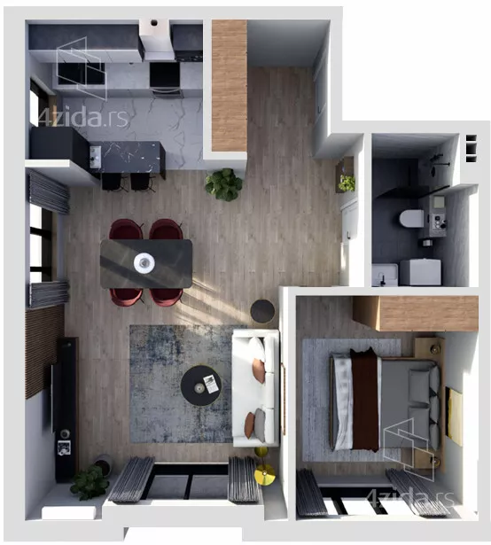 Dvosoban stan | 4zida