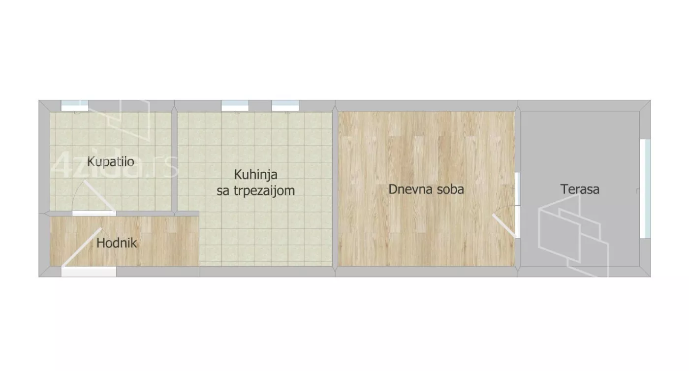 Jednosoban stan | 4zida