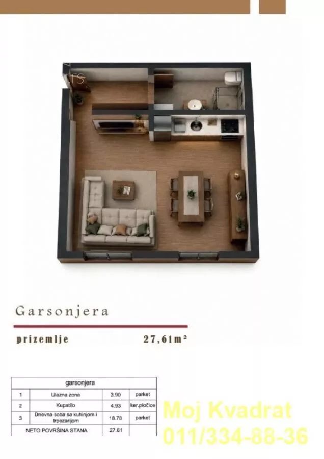 Garsonjera | 4zida