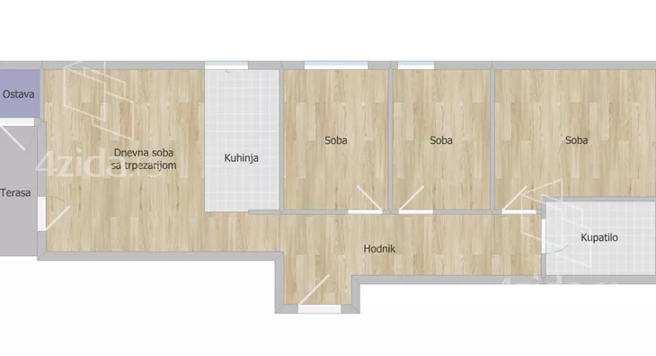 Troiposoban stan | 4zida