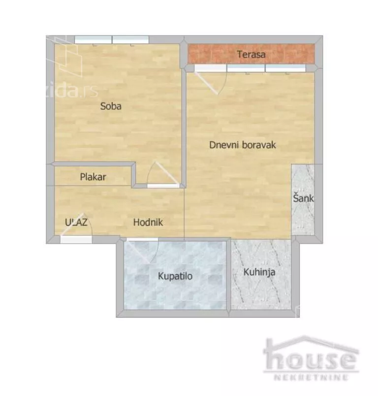 Jednoiposoban stan | 4zida