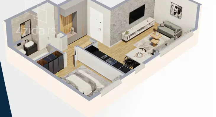 Jednosoban stan | 4zida