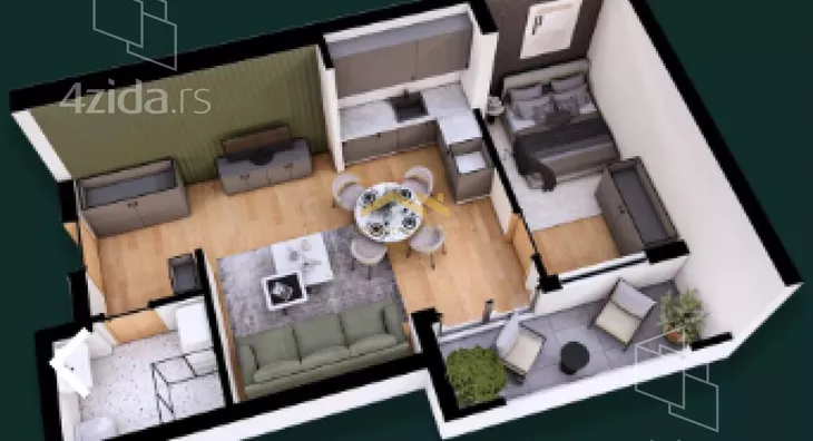 Dvosoban stan | 4zida