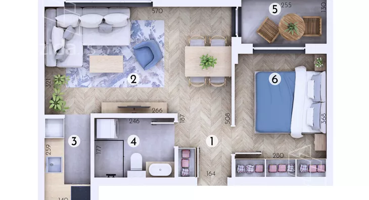 Jednoiposoban stan | 4zida