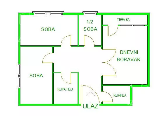 Troiposoban stan | 4zida