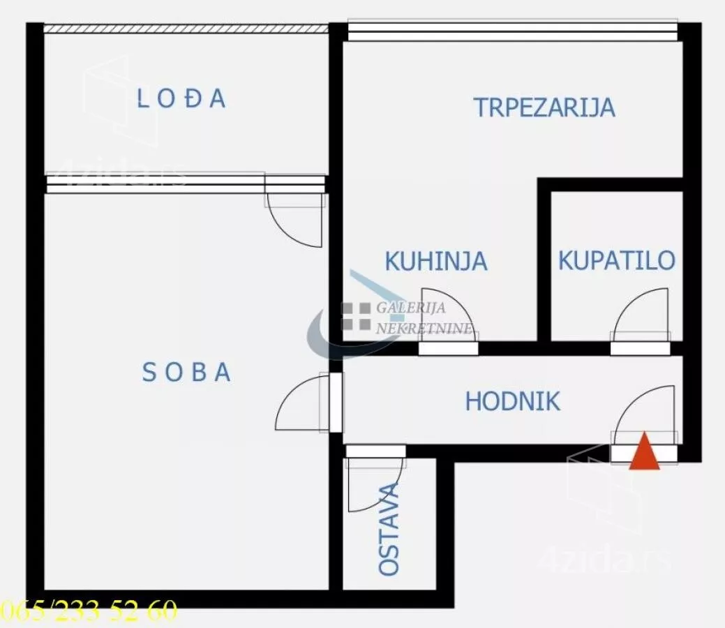 Jednosoban stan | 4zida