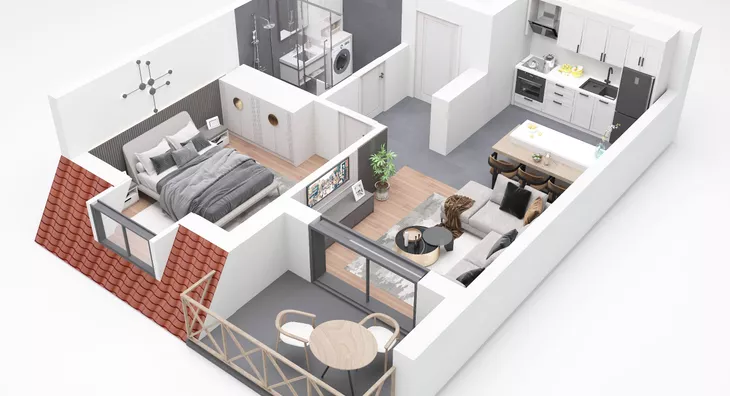 Jednoiposoban stan | 4zida