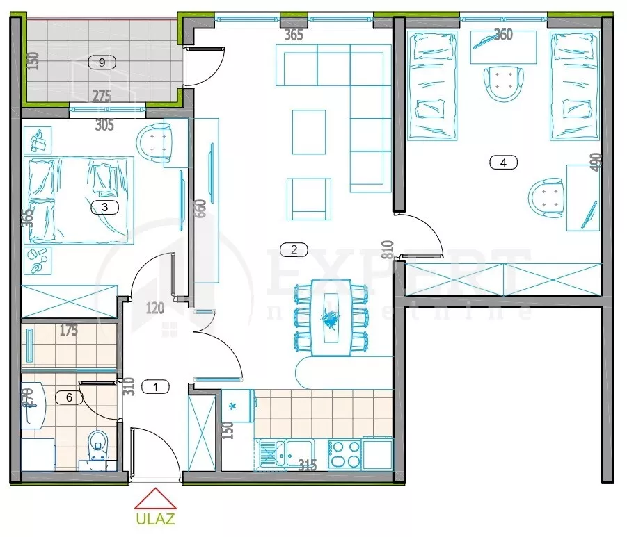 Trosoban stan | 4zida