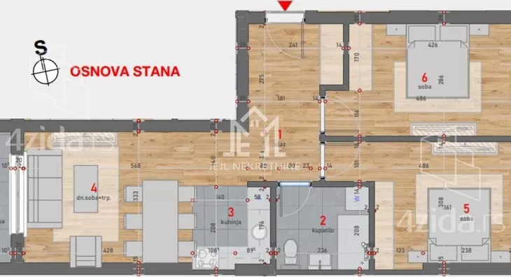 Trosoban stan | 4zida