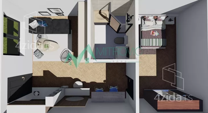 Jednosoban stan | 4zida