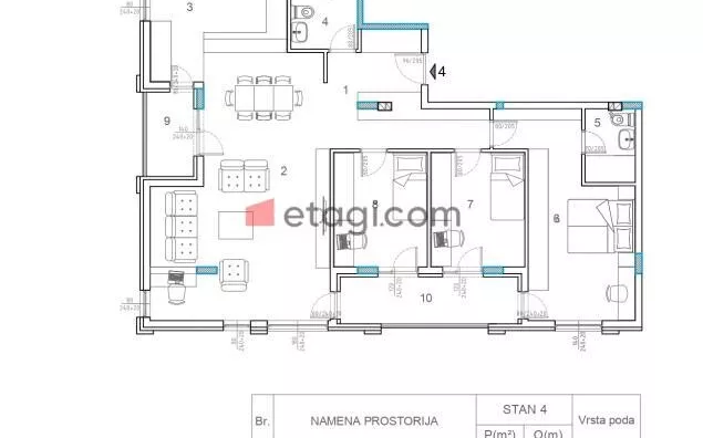 Troiposoban stan | 4zida