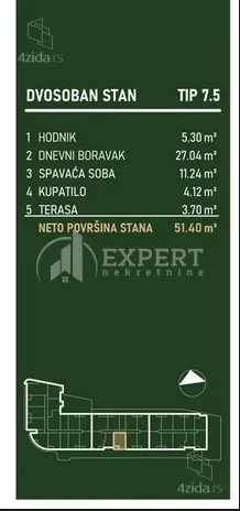 Dvosoban stan | 4zida