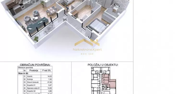 Trosoban stan | 4zida