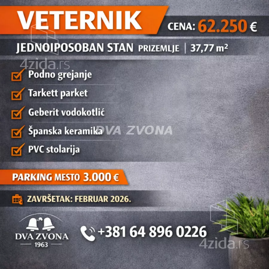 Jednoiposoban stan | 4zida