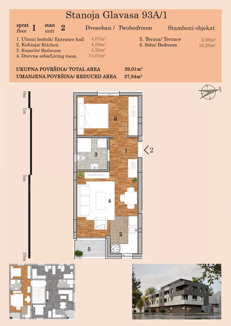 Dvosoban stan | 4zida