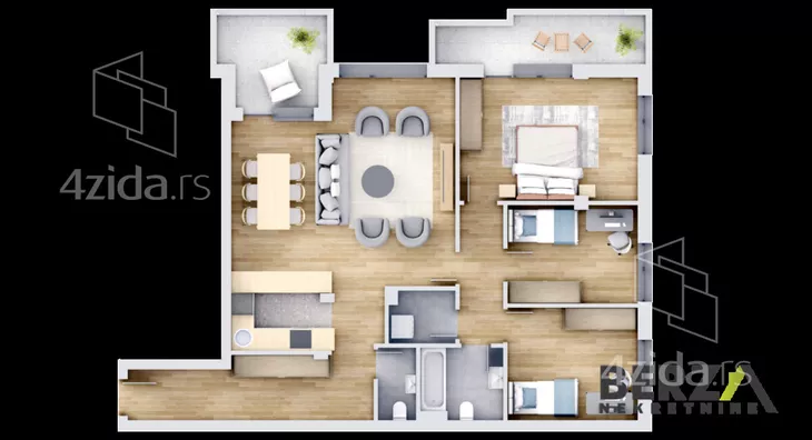 Četvorosoban stan | 4zida