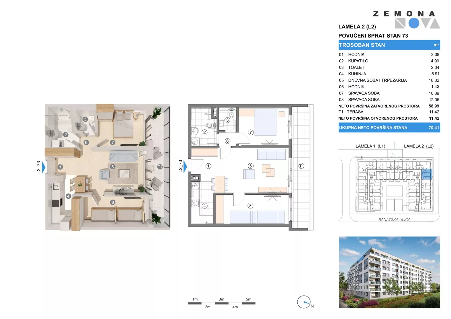 Trosoban stan | 4zida
