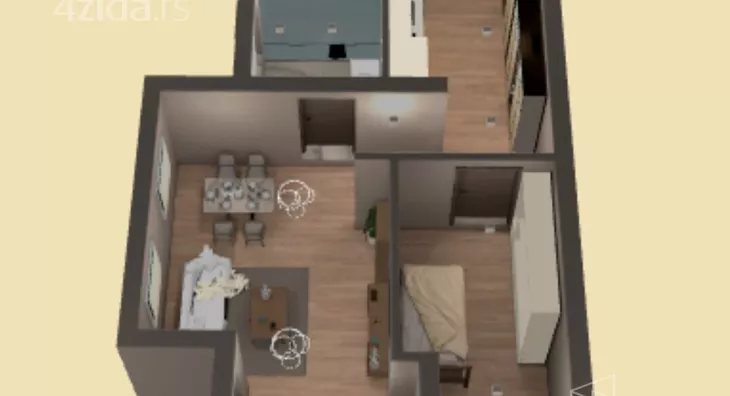 Jednoiposoban stan | 4zida