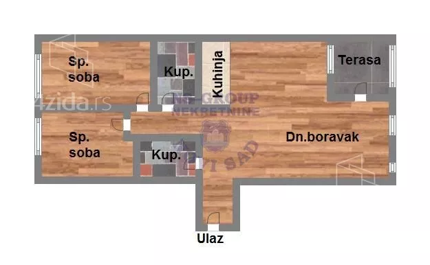 Trosoban stan | 4zida