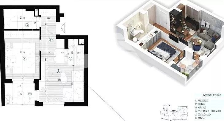 Jednoiposoban stan | 4zida