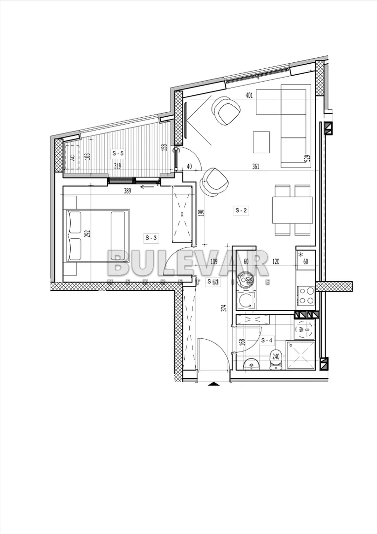 Jednoiposoban stan | 4zida