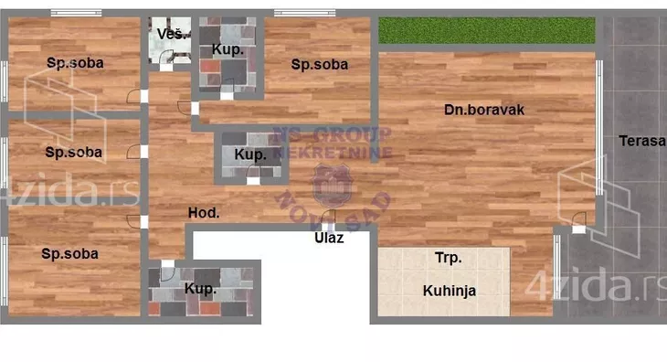 Petosoban stan | 4zida