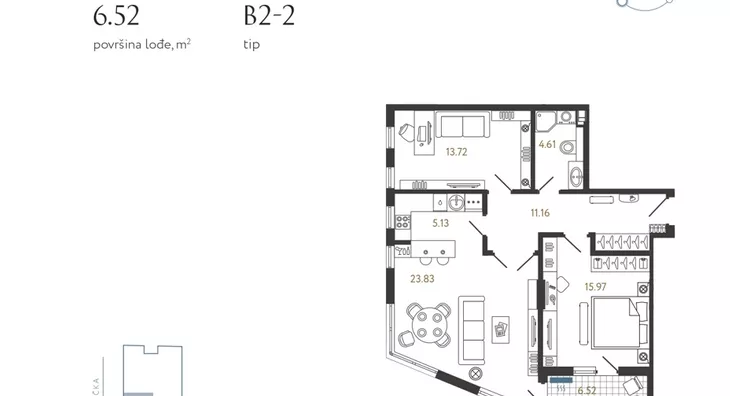 Trosoban stan | 4zida