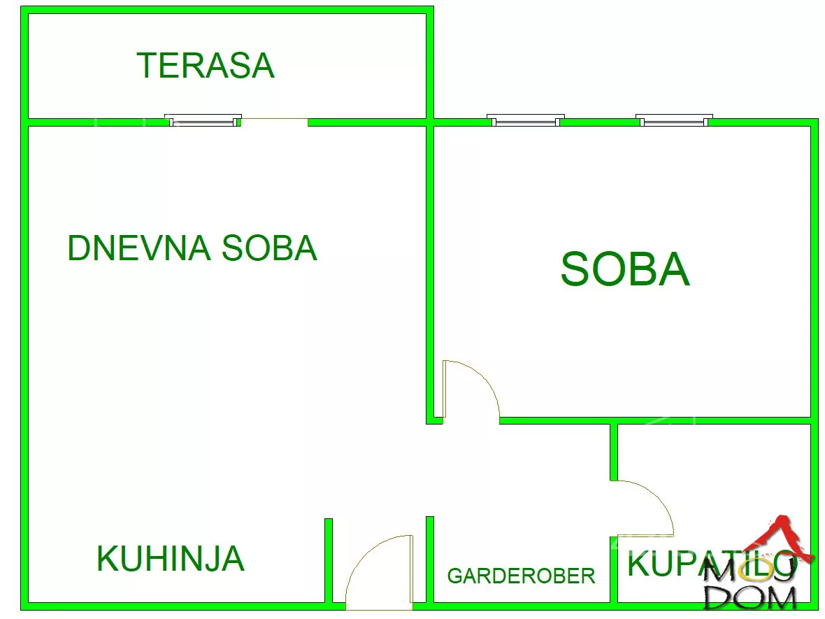 Jednoiposoban stan | 4zida