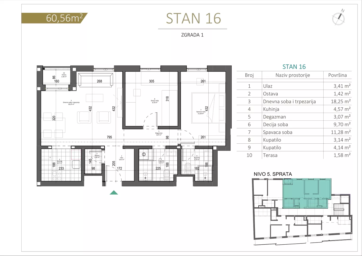 Trosoban stan | 4zida