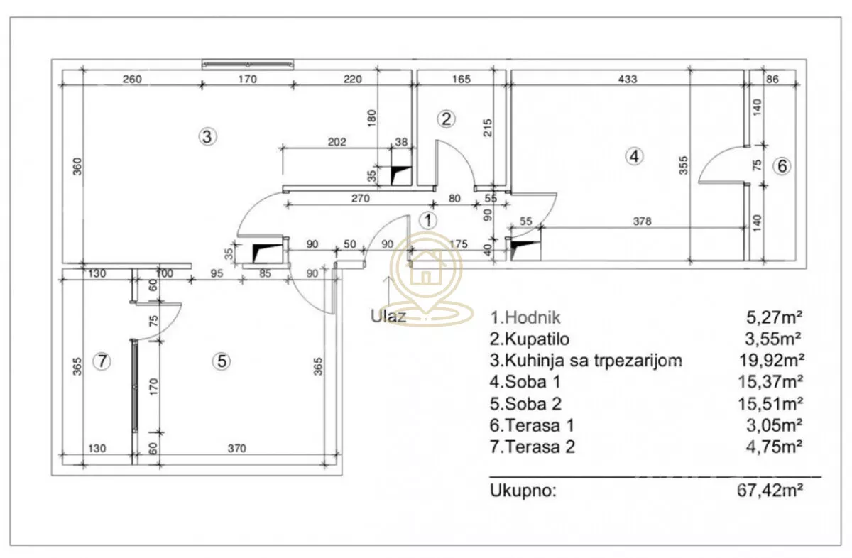 Dvosoban stan | 4zida