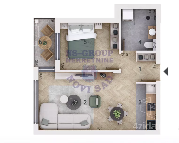 Dvosoban stan | 4zida