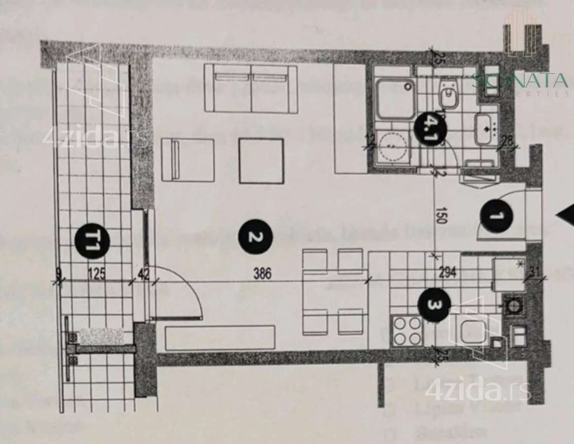 Jednosoban stan | 4zida