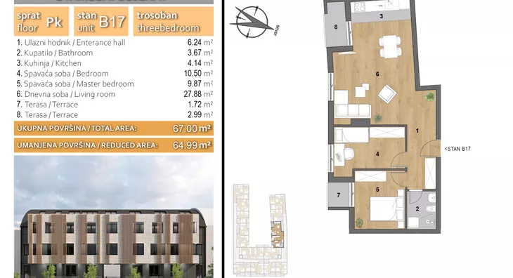Trosoban stan | 4zida