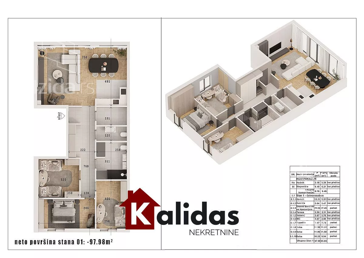 Četvorosoban stan | 4zida