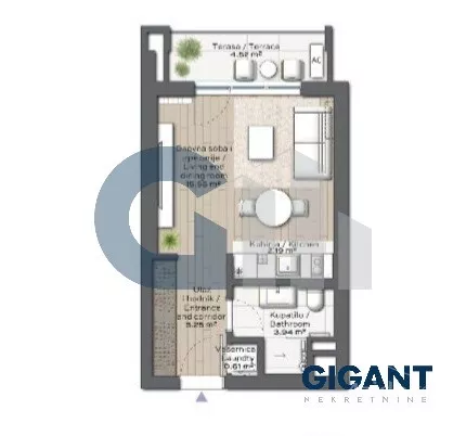 Jednosoban stan | 4zida