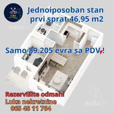 Jednoiposoban stan | 4zida