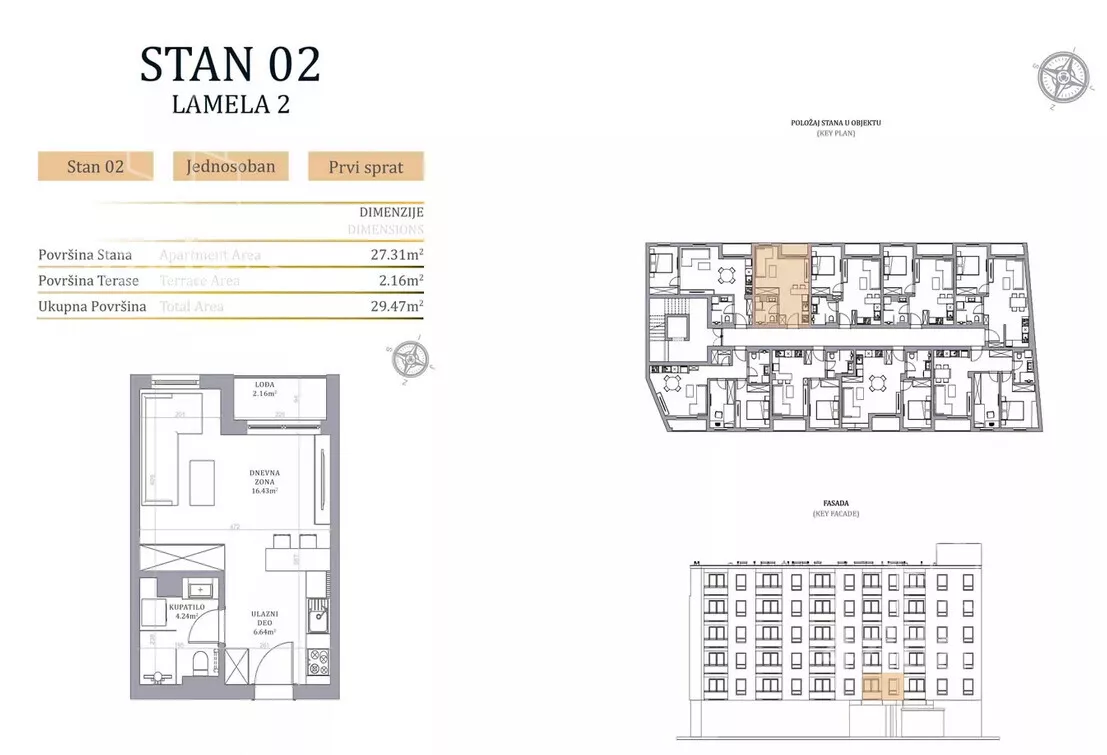 Jednosoban stan | 4zida