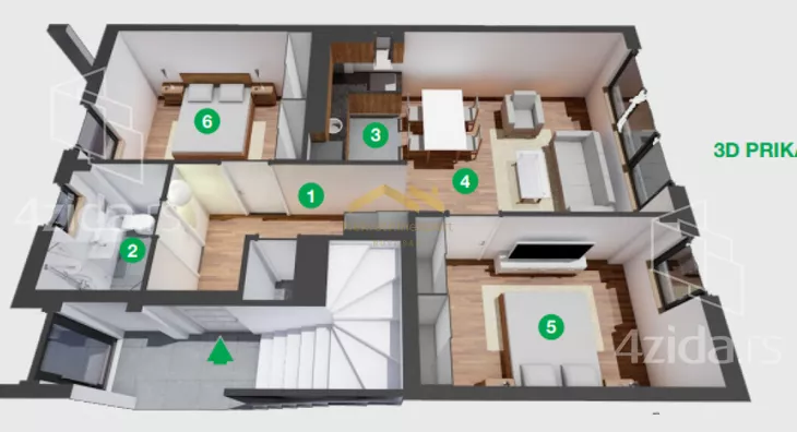 Trosoban stan | 4zida