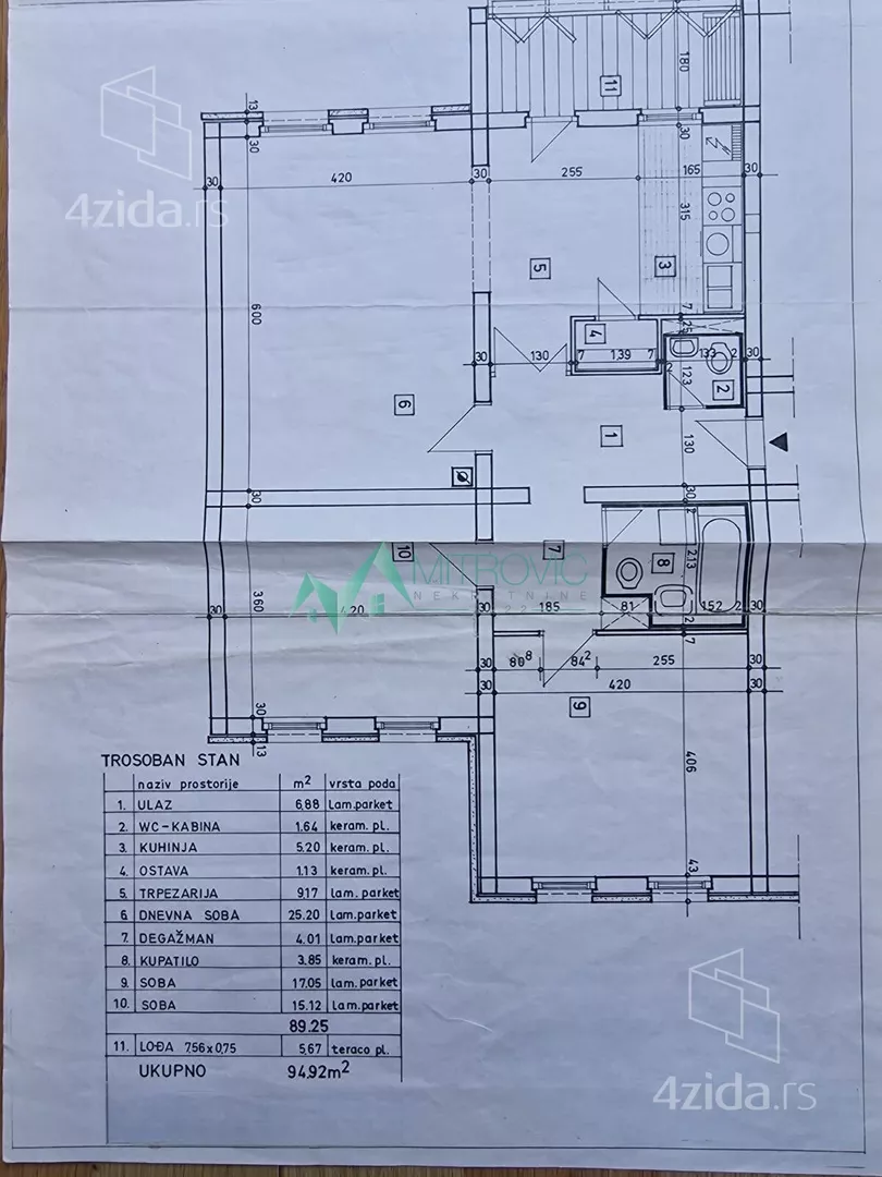 Troiposoban stan | 4zida