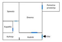 Jednoiposoban stan | 4zida