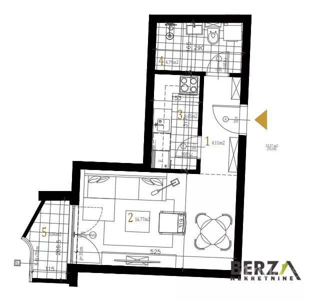 Jednosoban stan | 4zida