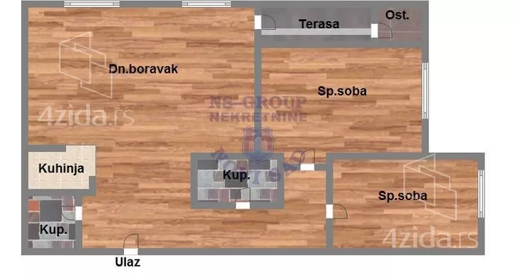 Trosoban stan | 4zida