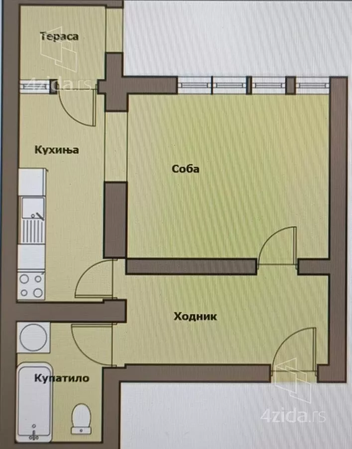 Jednosoban stan | 4zida