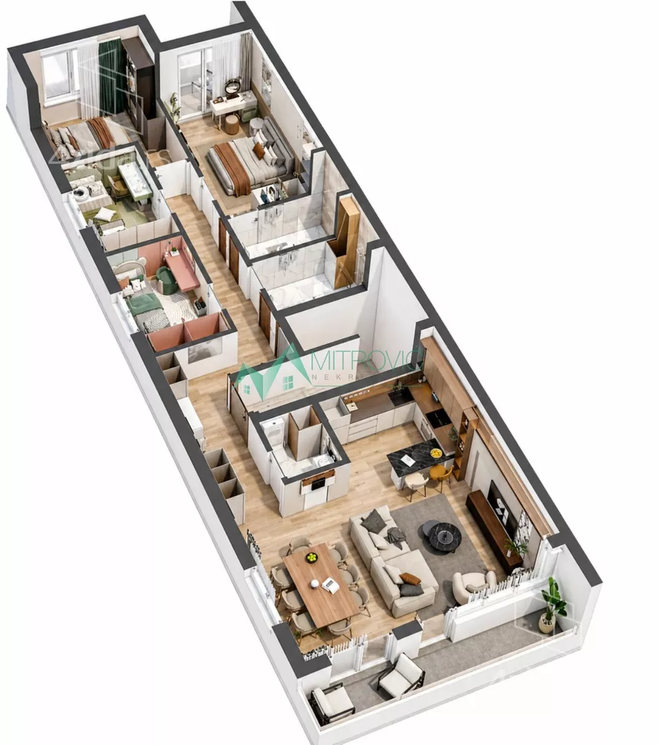 Petosoban stan | 4zida