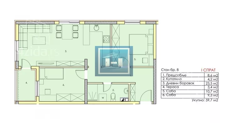 Dvoiposoban stan | 4zida