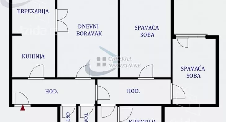 Trosoban stan | 4zida