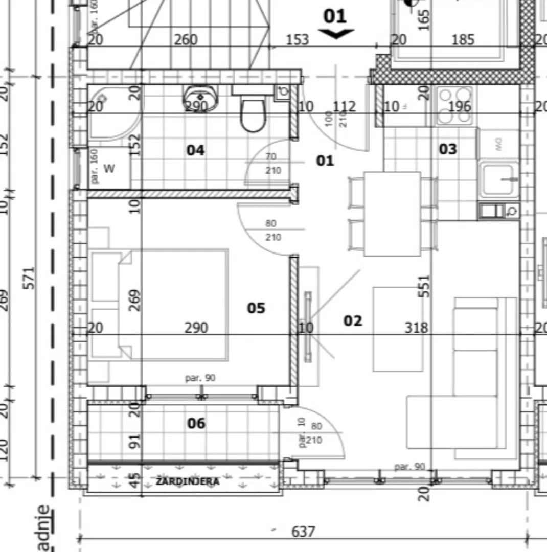 Jednoiposoban stan | 4zida