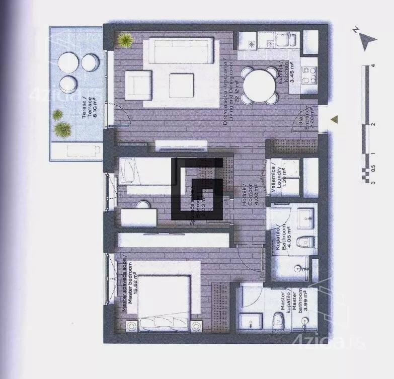 Trosoban stan | 4zida